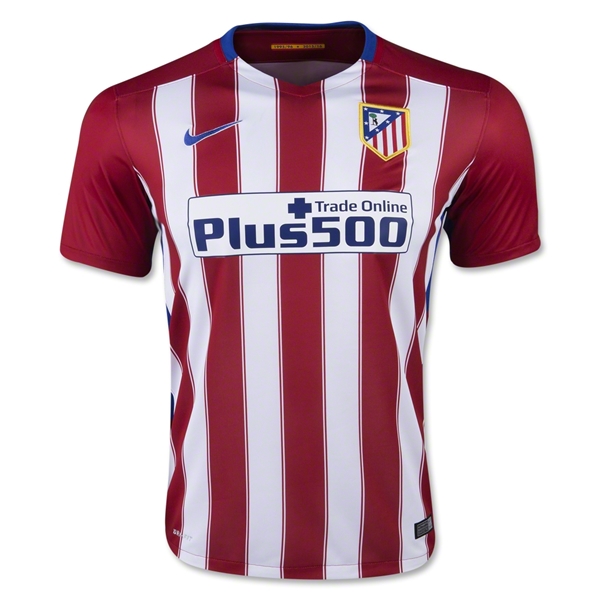 Atletico Madrid Home 2015-16 GRIEZMANN #7 Soccer Jersey - Click Image to Close